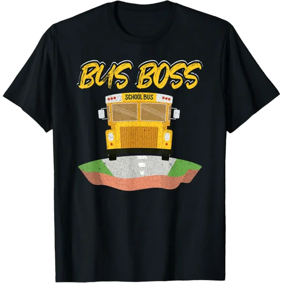 School Bus Boss Driver Graphic T-Shirt - Walmart.com