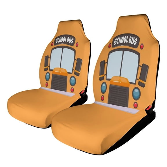 School Bus Car Seat Covers Front Seats Universal Fit for Cars SUV Truck Auto Interior Accessories