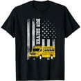 thumbnail image 1 of School Bus Driver American Flag for School Bus Driver T-Shirt, 1 of 5