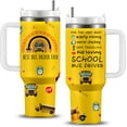 thumbnail image 1 of School Bus Driver Gifts - 40 Oz School Bus Driver Tumbler with Handle, School Bus Cups, Bus Driver Back to School Thank You Appreciation Gifts, School Bus Driver Christmas Birthday Retirement Gifts, 1 of 6