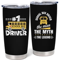 School Bus Driver Gifts for Men, Best Bus Driver Ever Gifts, Appreciation Gifts for School Bus Driver, End of School Year Gifts for Bus Driver, School Bus Driver Retirement Gifts 20 oz Tumbler