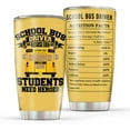 thumbnail image 1 of School Bus Driver Gifts Tumbler Cup with Lid and Straw School Bus Driver Appreciation Birthday Gifts 20 oz Double Wall Vacuum Insulated Stainless Steel Travel Coffee Tumbler Mug, 1 of 6