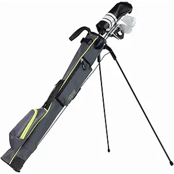IZZO Golf Sunday Golf Stand Bag - Lightweight Golf Stand Sunday Bag, Black