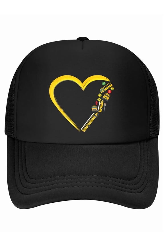 School Bus Driver Heart Baseball Cap