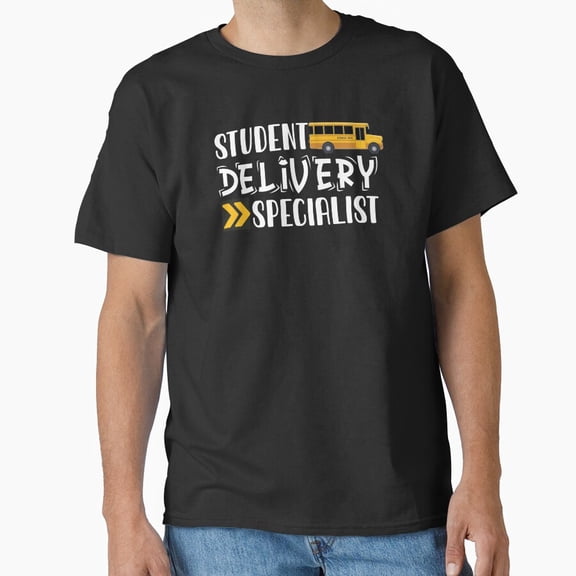 School Bus Driver Mask Student Delivery Specialist Route Transit T-Shirt