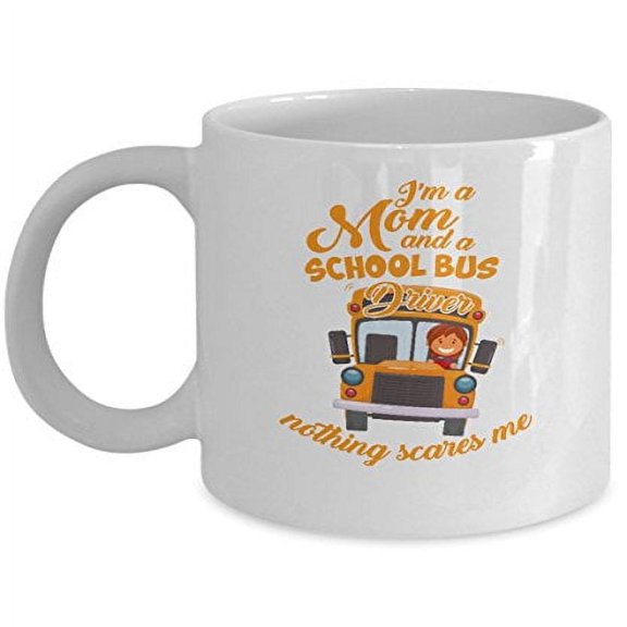 School Bus Driver 11 oz Coffee Mug - Funny Gift for Moms White Ceramic