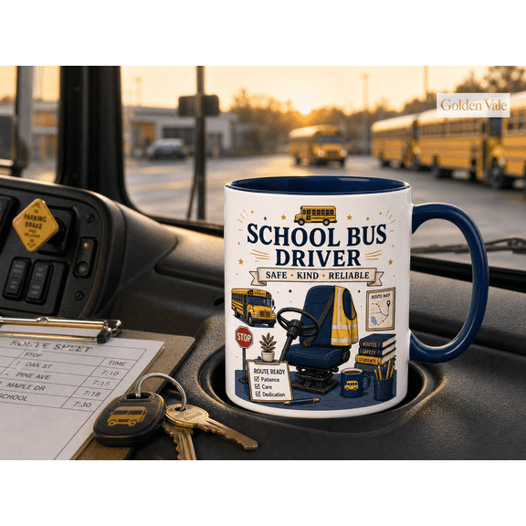 School Bus Driver Mug Safe Kind Reliable Appreciation Gift for Driver