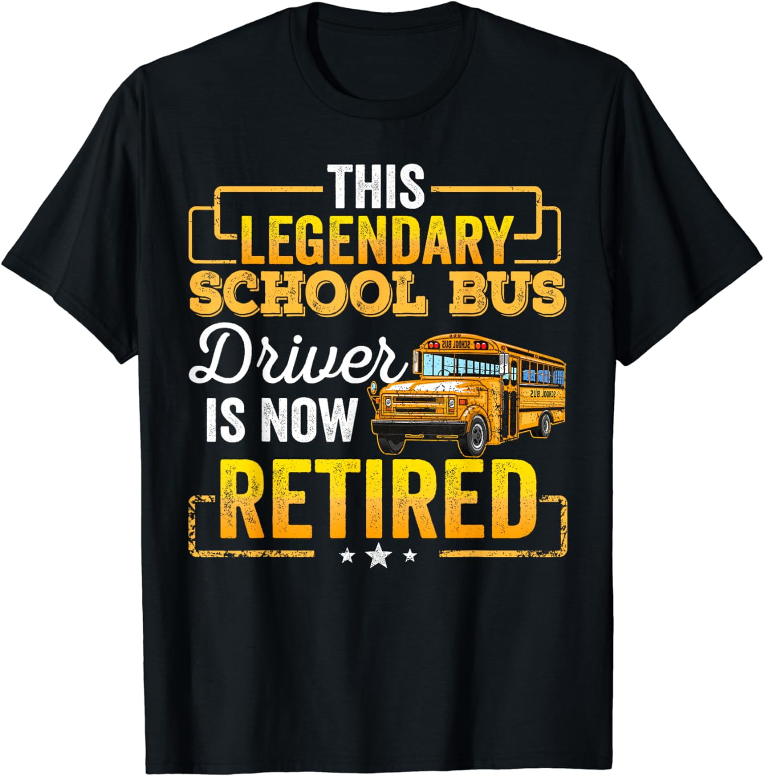 School Bus Driver Retired Shirt Gift Men Women Funny T-Shirt - Walmart.com