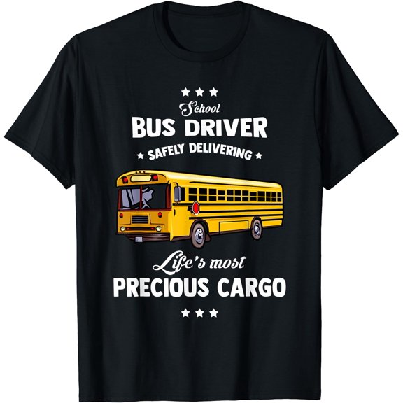 School Bus Driver Safely Delivering | School Bus Driver T-Shirt, Unisex T-Shirt