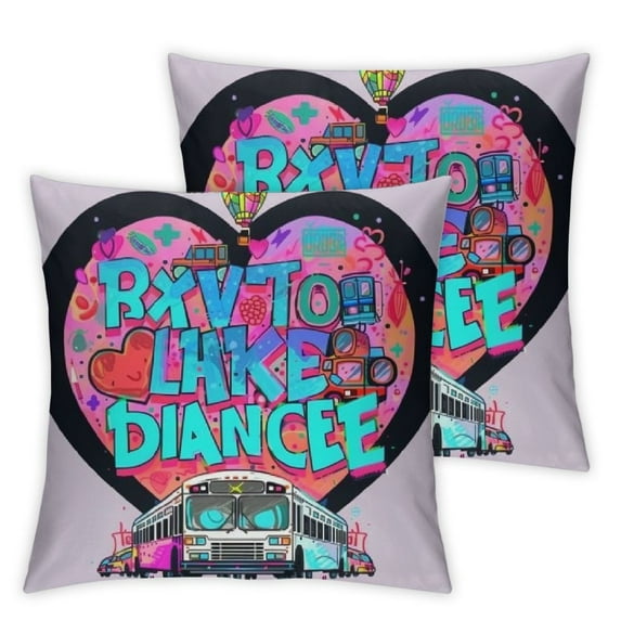 School Bus Driver Squad & Team Transportation Squad Back to School Bus Driver Monitor Aide Throw Pillow, Multicolor