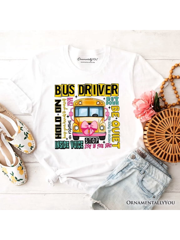 School Bus Driver T-Shirt, Funny Back to School Occupation Tee