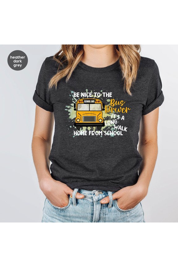 School Bus Driver T Shirt, School Bus Graphic Tees, Bus Driver Appreciation Gifts, Back To School T-Shirt, Shirt For Men, Gift For Him