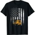 thumbnail image 1 of School Bus Driver Usa American Flag Funny Bus Driver Gift T-Shirt, 1 of 5