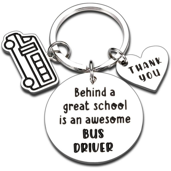 School Bus DriverStudent Back to School GiftsThanks GiftsThanks Gifts for MenThanks for School Bus DriversThanks KeychainThanksgiving Birthday Retirement Farewell Gift Keychain