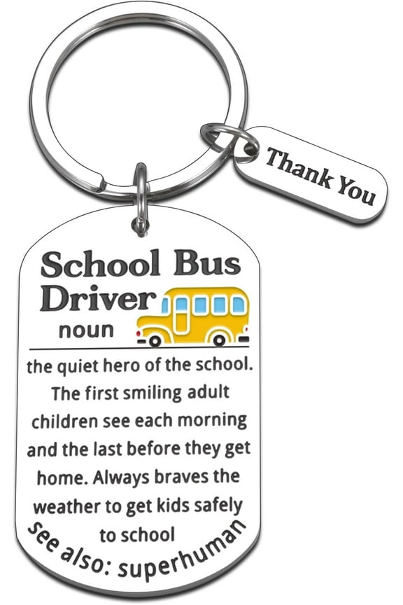 School Bus Drivers Gifts from Students Bus Driver Valentines Gift Women Men Bus Driver Appreciation Thank You Gifts Best School Bus Driver Keychain Birthday Retirement Gifts for Bus Driver