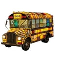 thumbnail image 1 of School Bus Lamp, Stained Resin Bus Tabletop Night Light Vintage Style Decorative Lighting, Car Bedside Lamp for Bedroom Decor, Gifts for Kids Boys, 1 of 5