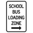 thumbnail image 1 of School Bus Loading Zone (with arrow) School Signs Metal Sign Tin Sign 12x16 Inch - Caution Safety Warning Security Signs Indoor & Outdoor Signs for Home, Office, Work, 1 of 5