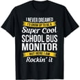 thumbnail image 1 of School Bus Monitor Tshirt Funny Gift T-Shirt Black Small, 1 of 4