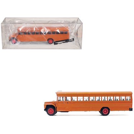 School Bus Orange 1/87 HO Plastic Model by Promotex