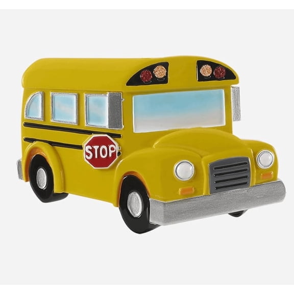 School Bus Personalized Christmas Ornament-Decorations for Tree- New Driver-DO-IT-YOURSELF