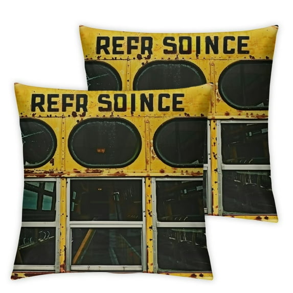 School Bus Pre Trip Check List Throw Pillow, Multicolor