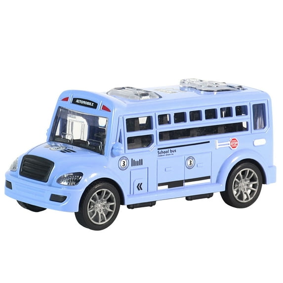 School Bus Toy, Die Cast Pull Back Model Cars, with Lights & Sounds, Openable Doors, Large Yellow Metal Toy Vehicles, Play Bus for Boys Girls Kids Toddlers Christmas Gifts