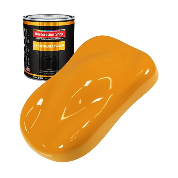 School Bus Yellow 1 Quart URETHANE BASECOAT Car Auto Body Paint