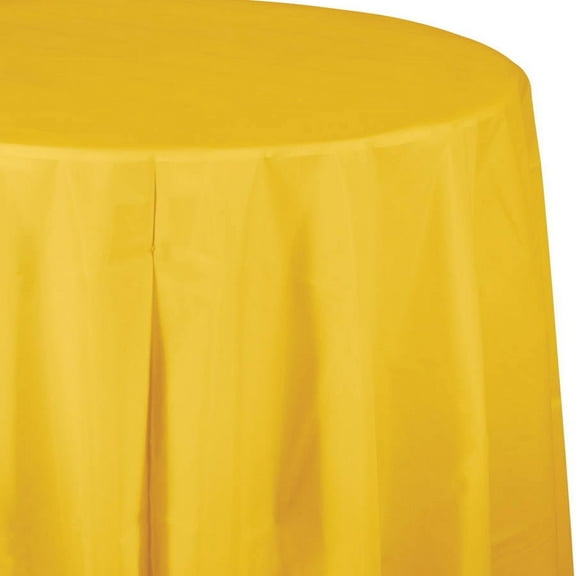 School Bus Yellow Octy/Round Table Cover