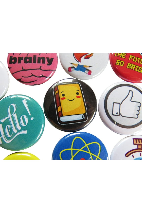 School Buttons Pins Set Backpack Pins Gift for Teachers Students Classroom Rewards