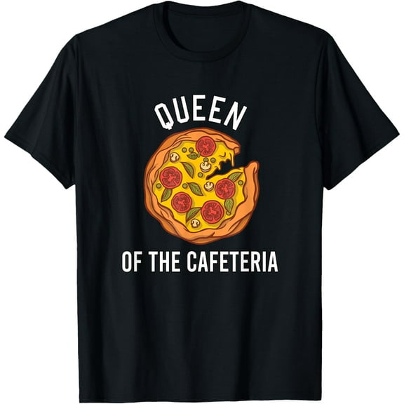 School Cafeteria Funny Pizza Lunch Lady for Mother's Day T-Shirt