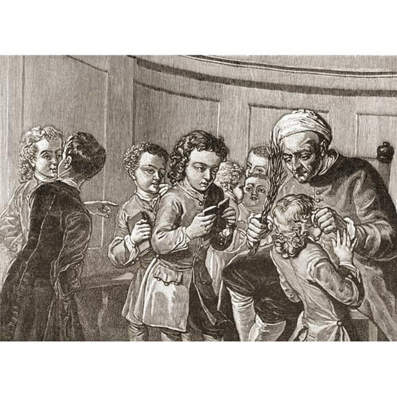 A School Classroom In The Early Eighteenth Century From The Book Short History of The English People by J.R. Green Published London 1893 Poster Print, 34 x 24 - Large
