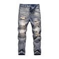 thumbnail image 1 of School Clothes Boy's Skinny Fit Stretch Ripped Destroyed Distressed Fashion Kids Denim Jeans Pants, 1 of 5