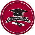 School Colors, Burgundy Dessert Plates, 18pk