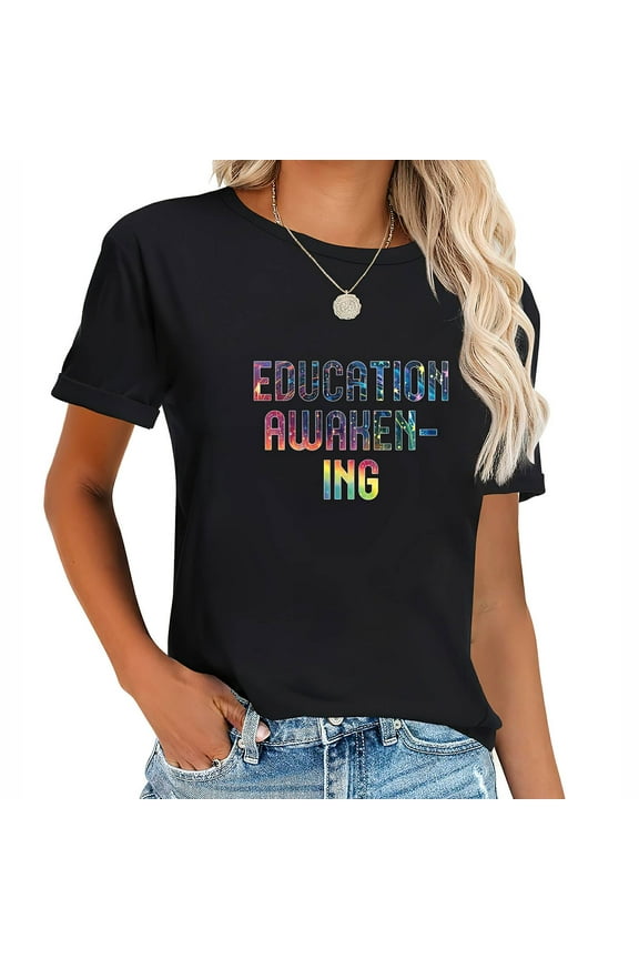 School Cool Vibes Back to School Gifts Personality Graphic T-Shirt for Women - Cute and Fun