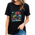 thumbnail image 1 of School Cool Vibes Back to School Gifts Trendy Women's Graphic T-Shirt with Unique Print Design, 1 of 3