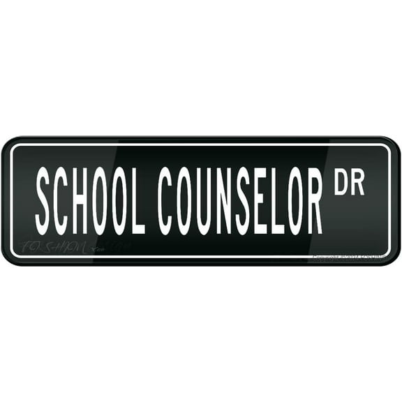 School Counselor Acrylic Plastic Sign Sign With Adhesive 10"" X 3"" Easy To Install And Highly Visible For Office And Business Highly Visible