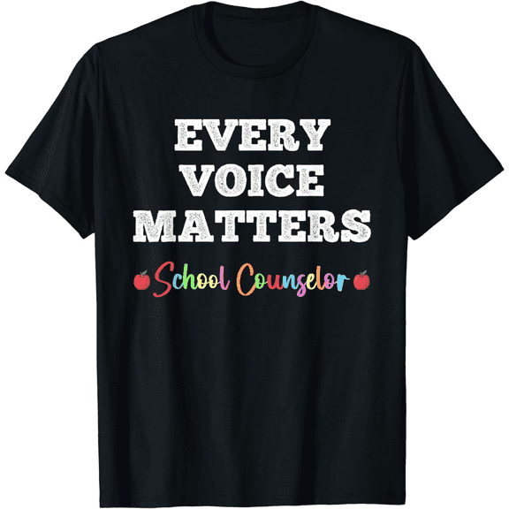 School Counselor Appreciation Every Voice Matters Mens T-Shirt