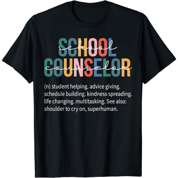 School Counselor Definition Funny Teacher Back To School T-Shirt