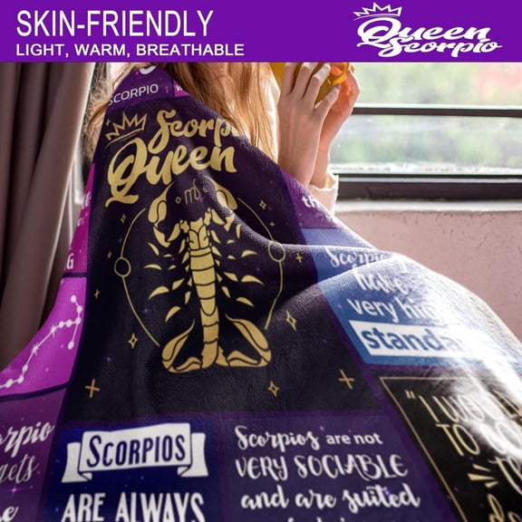 School Counselor Gifts, Bed Flannel Plush Throw Blankets (50"x 60"), Counselor Appreciation Gifts for Women on Birthday, Christmas, Purple, School Counselor Difference Maker