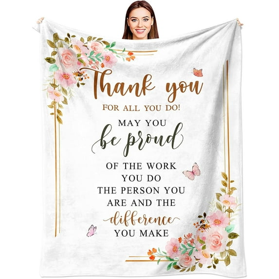 School Counselor Gifts, Counselor Gifts for Women Blanket 60"x 50", Gifts for a School Counselor, School Counselor Appreciation Gifts for Women, End of School Year Gifts for School Counselor