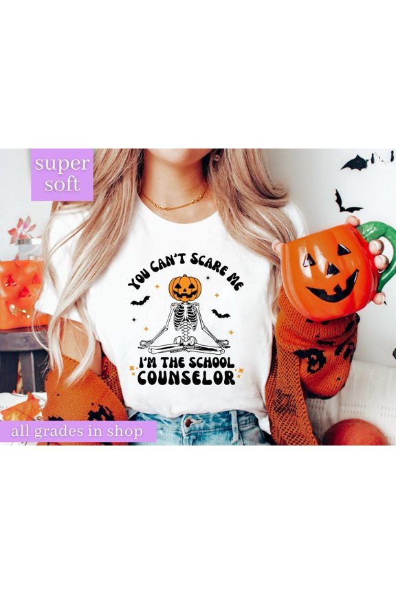 School Counselor season Shirts, Spooky School Counselor Shirt, School Counselor season, You Can't Scare Me Im a School Counselor All Size S-5Xl