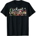 thumbnail image 1 of School Custodian Christmas School Janitor Xmas Party T-Shirt, 1 of 4