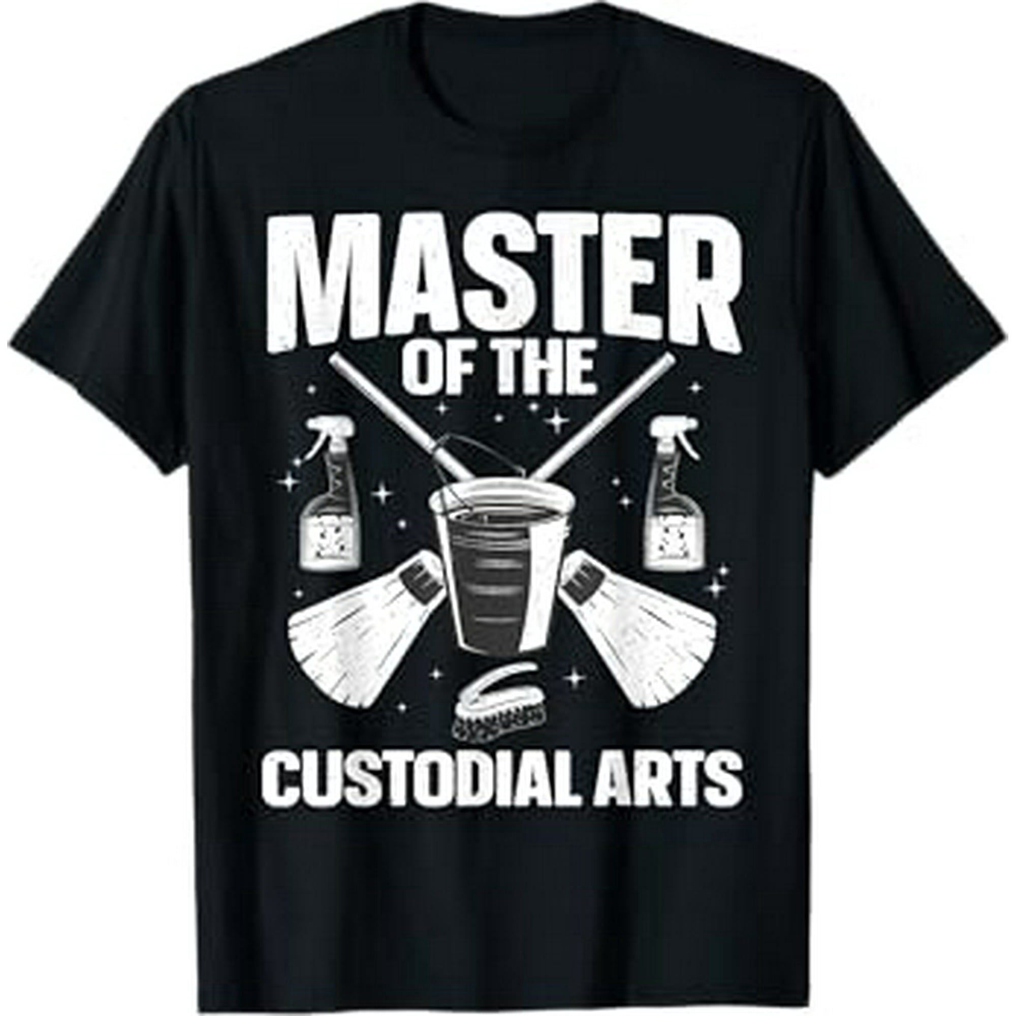 School Custodian Design For Men Women Cleaning Janitor T-Shirt ...