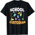 thumbnail image 1 of School Custodian Funny Janitor Gifts for Cleaning Crew T-Shirt, 1 of 4