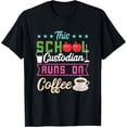 thumbnail image 1 of School Custodian Runs On Coffee Janitor Cleaning Sanitation T-Shirt, 1 of 4