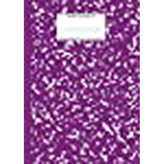 School Exercise Books A4: Marble Notebook A4: Purple Marble College Ruled Journal (Paperback)