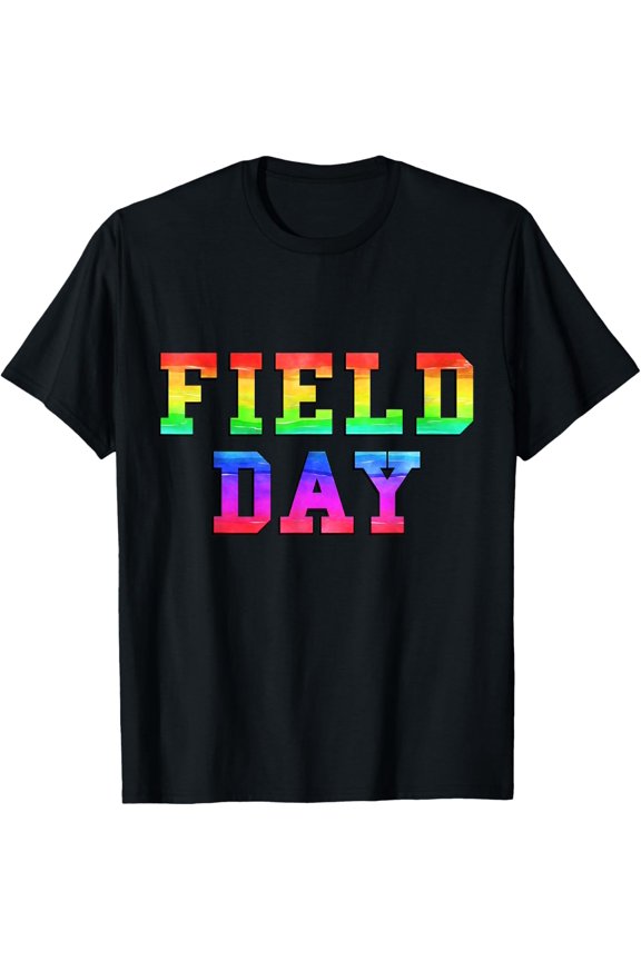 School Field Day Rainbow Jersey T-Shirt
