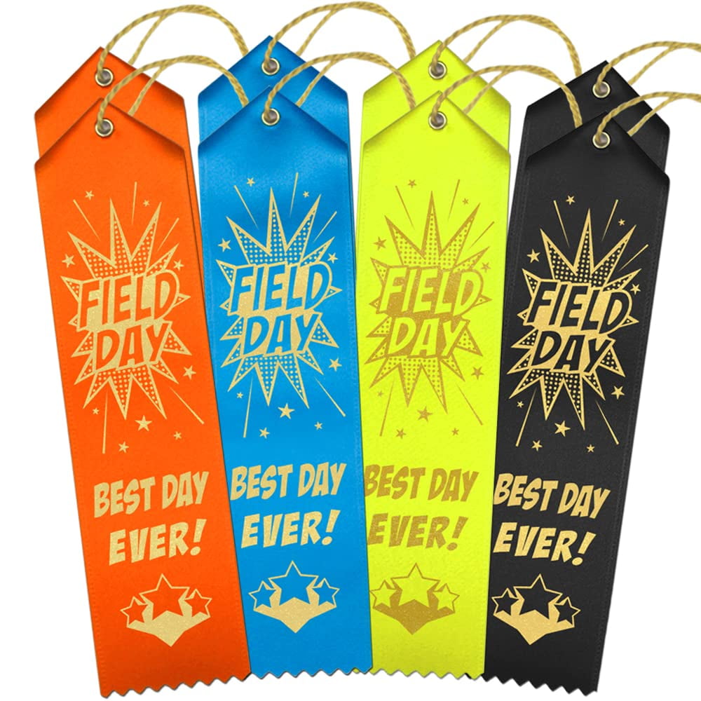 School Field Day Ribbons Day Ever! 200 Total Ribbons 50 Each of
