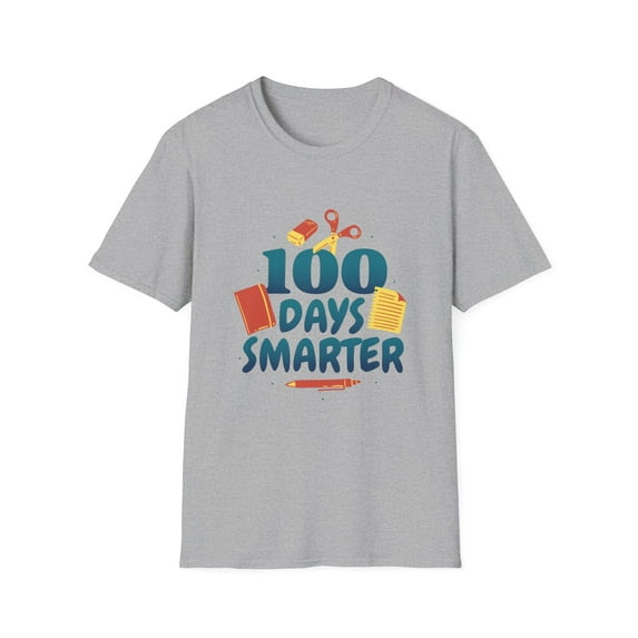 School Fun 100 Days Of Learning Men Women Child Graphic