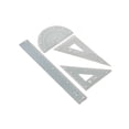 thumbnail image 1 of School Geometry Tools Set with Plastics Ruler, Protractor, Set Square for Math Class & Technical Drafting, 1 of 9